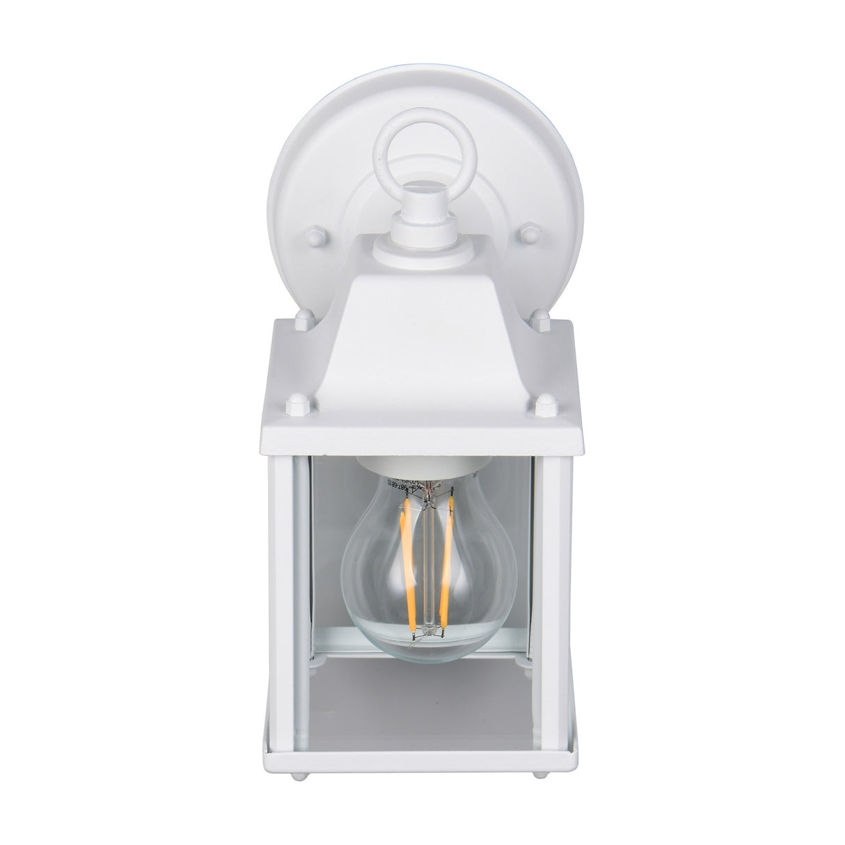 Mirande Lantern Outdoor Wall Light – Matt White