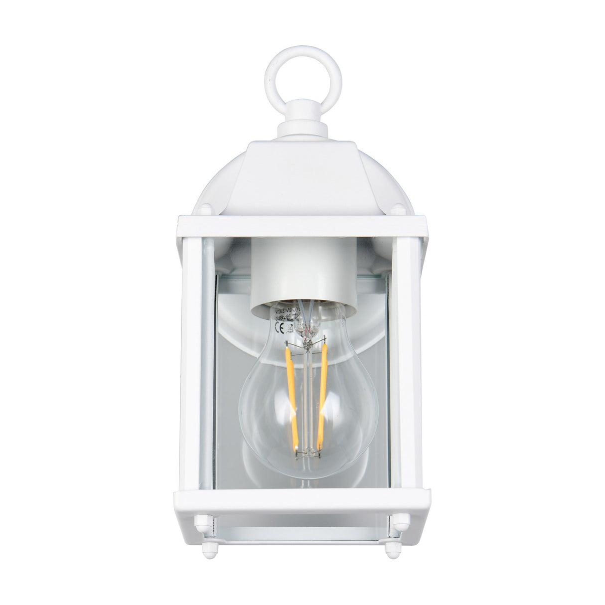 Mirande Lantern Outdoor Wall Light – Matt White