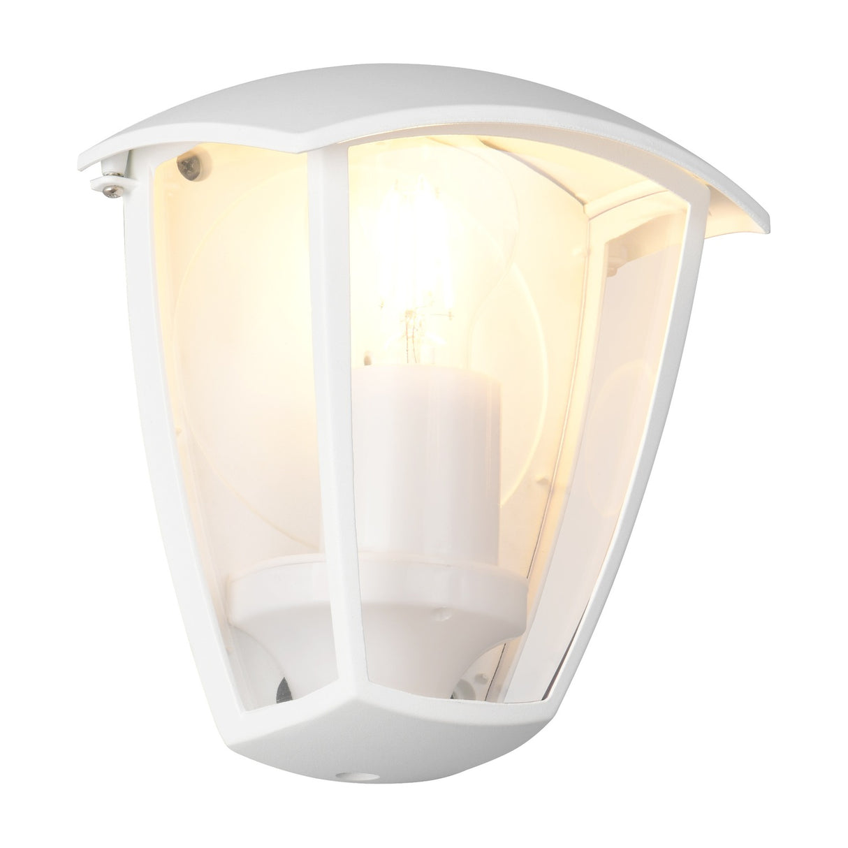 Venta Lantern Outdoor Wall Light – Matt White