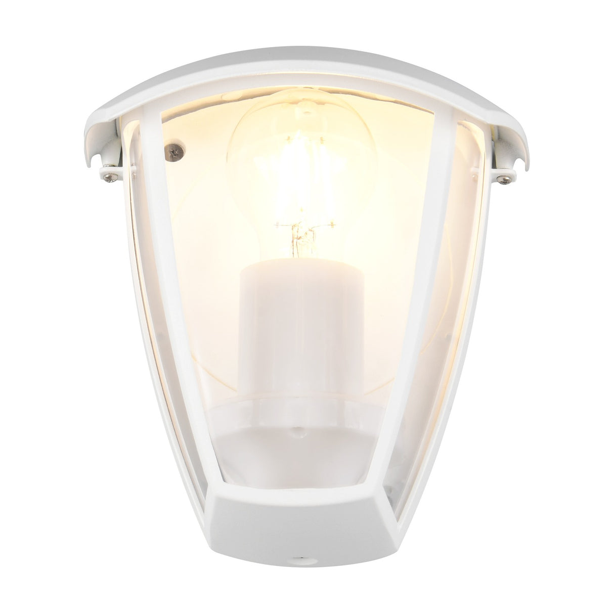 Venta Lantern Outdoor Wall Light – Matt White