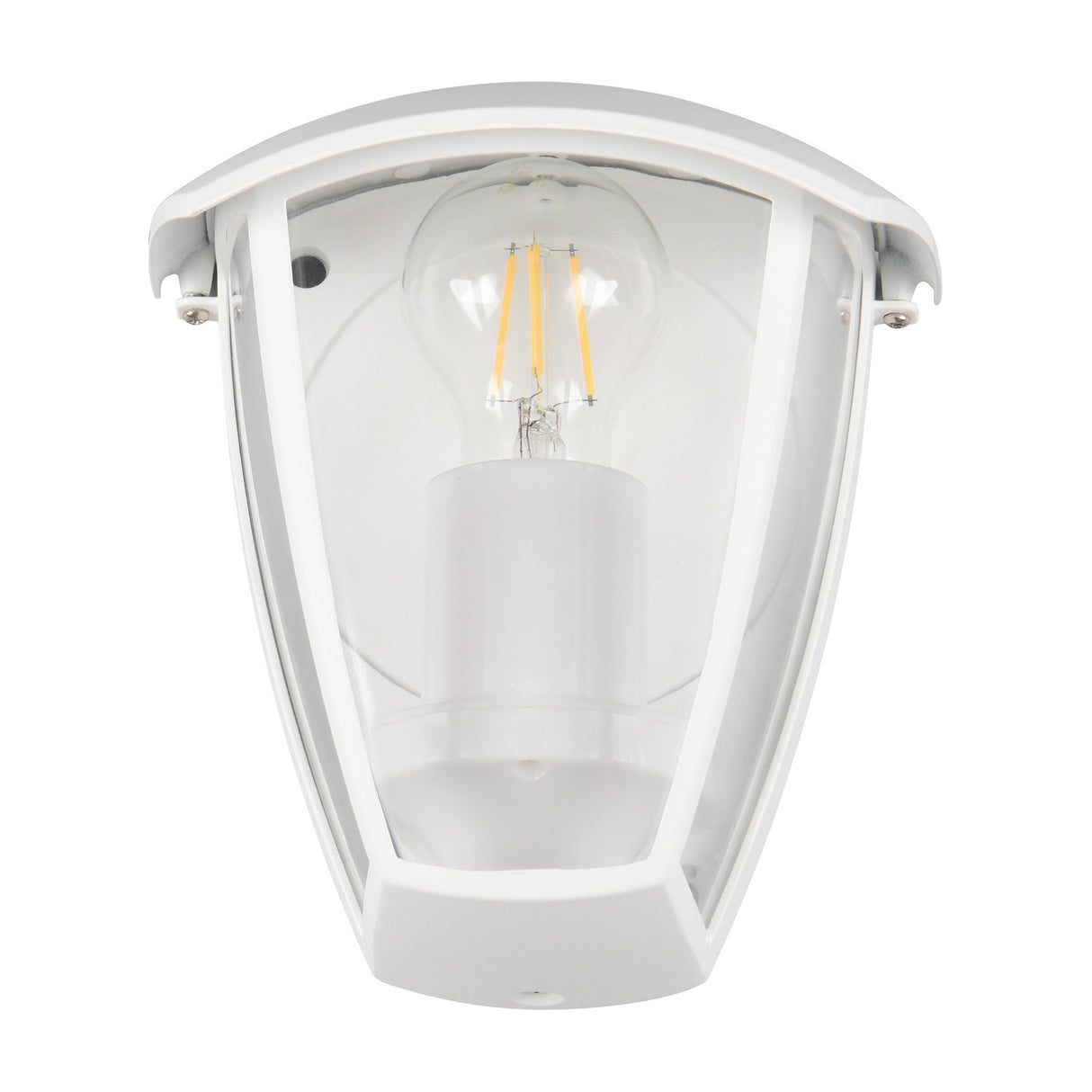 Venta Lantern Outdoor Wall Light – Matt White