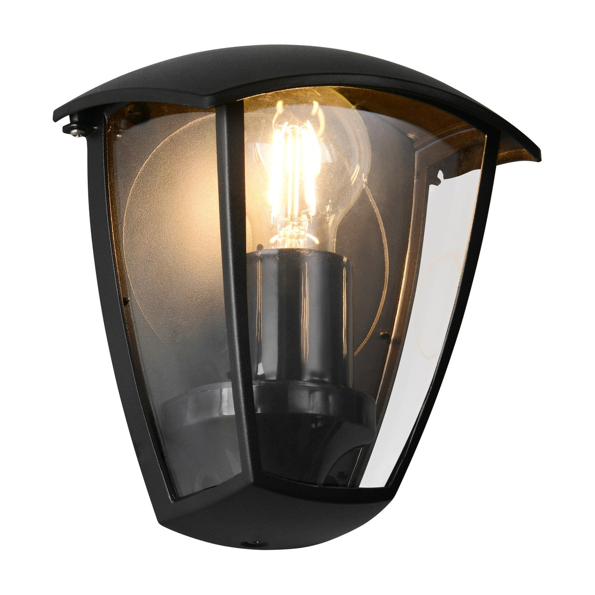 Venta Lantern Outdoor Wall Light – Matt Black