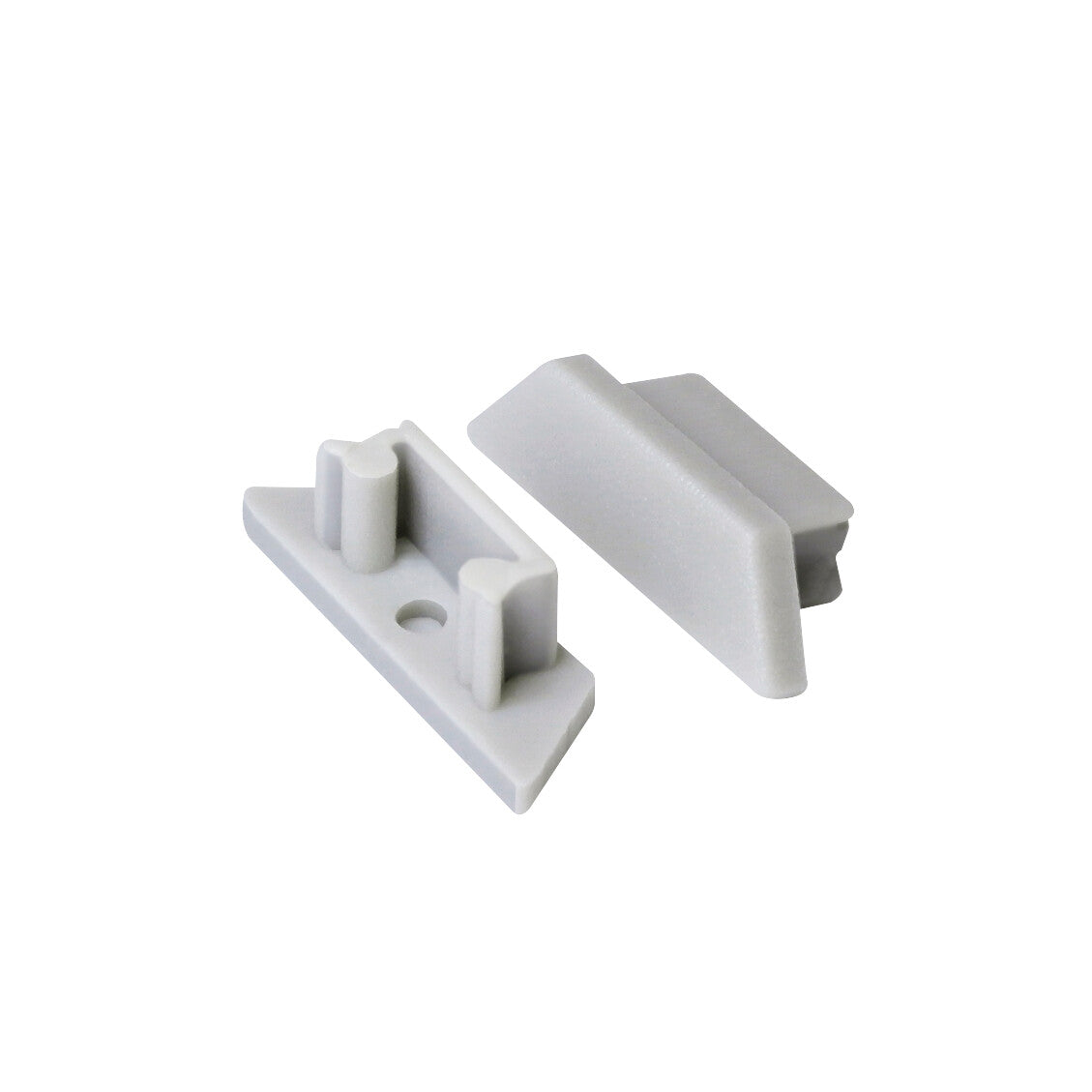 U H LED Profile End Cap 2 Pack - Grey