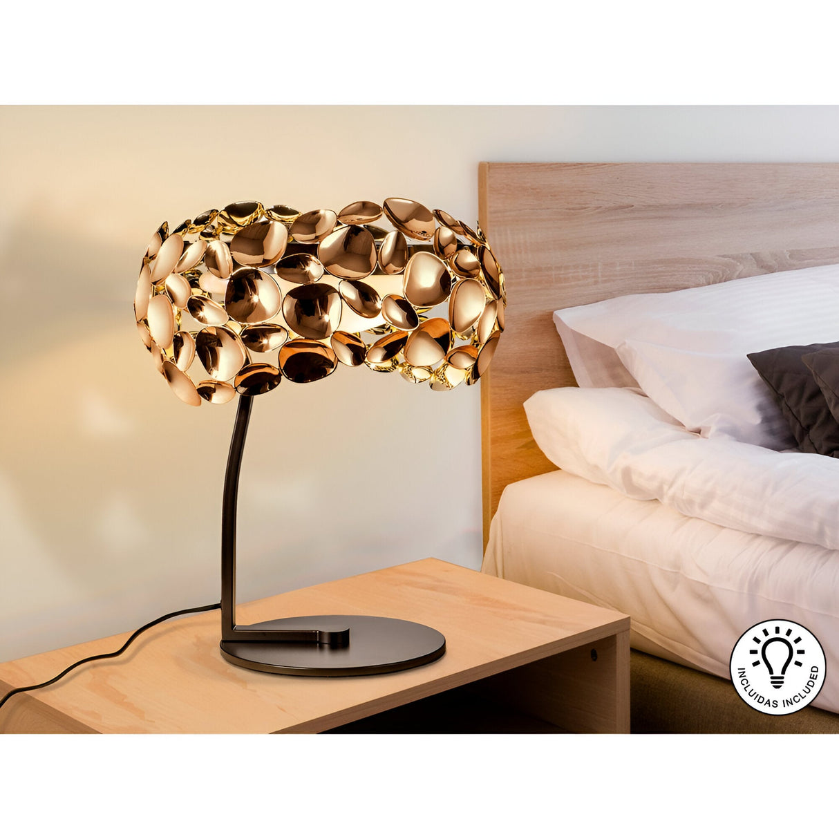 Narisa Table Lamp - Rose Gold