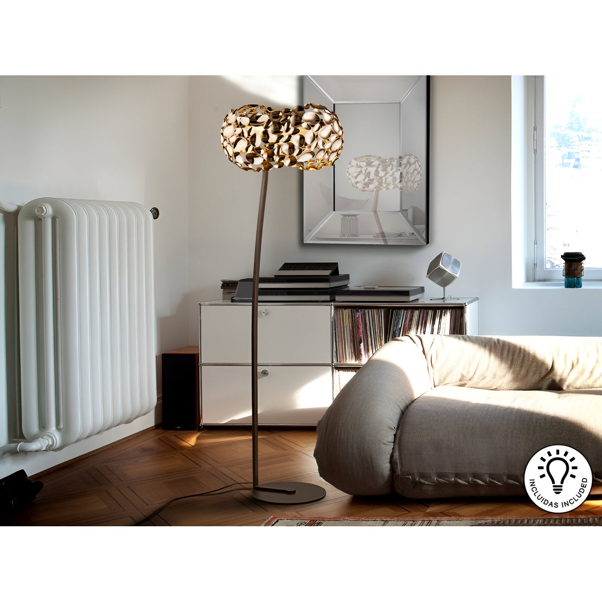 Narisa Floor Lamp - Rose Gold