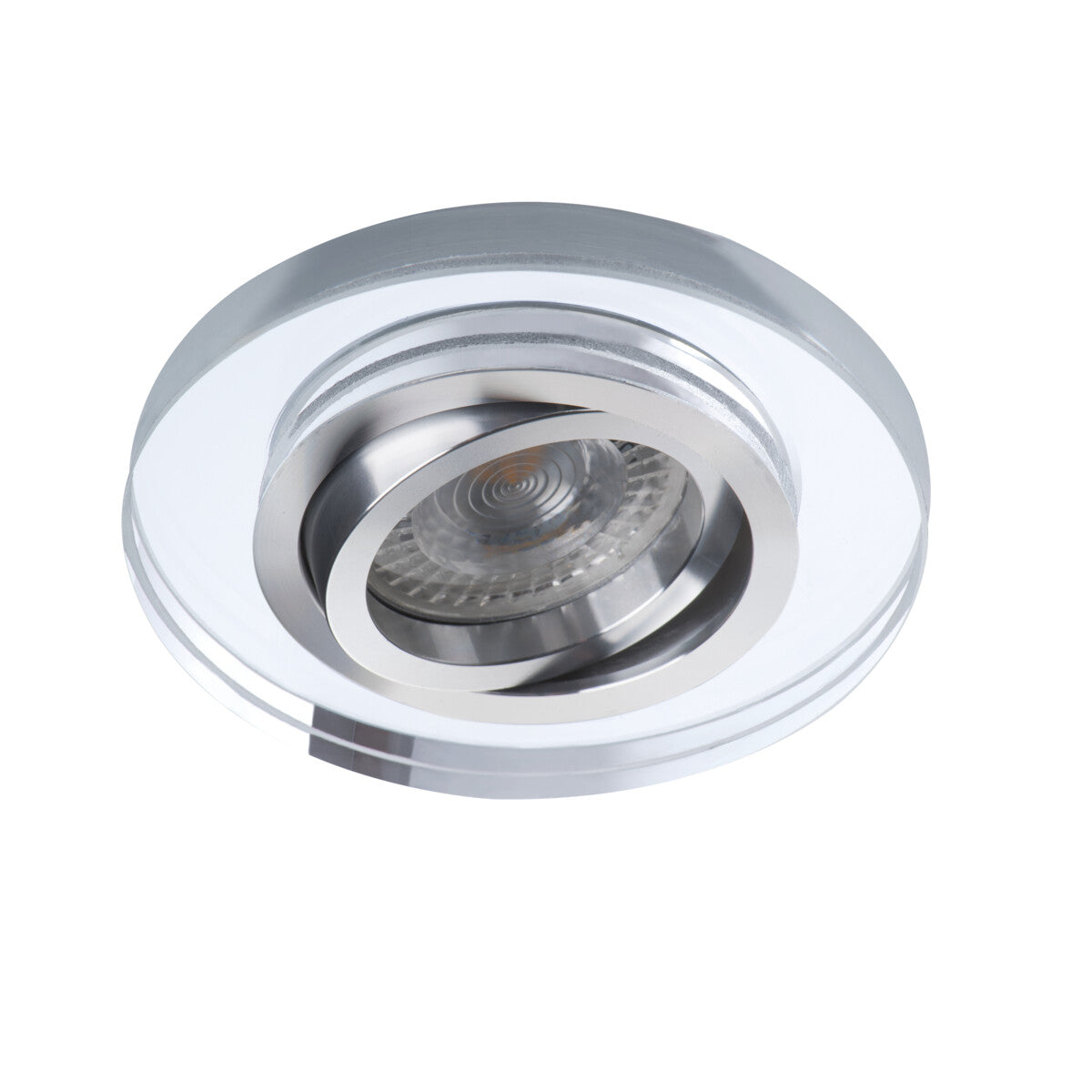 Adjustable GU10 Spotlight 30° Round 75mm Cut-out 10W max - Silver