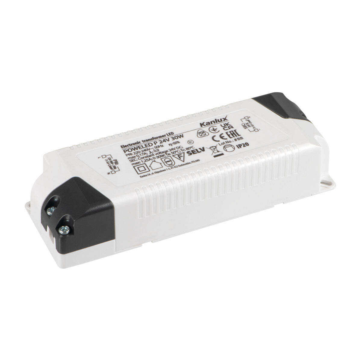 24V DC 30W LED Driver Power Supply IP20 145mm