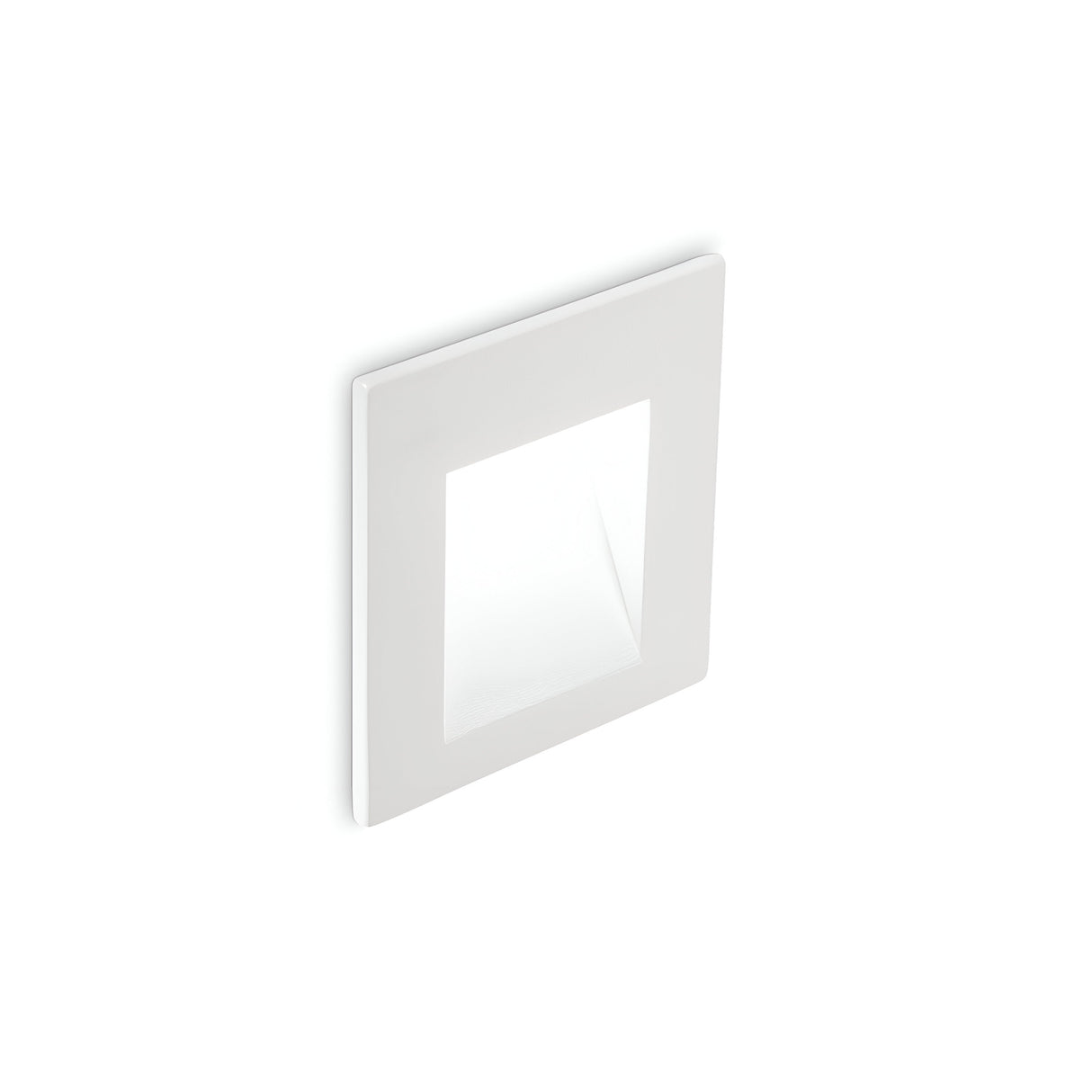 The Pulse Outdoor LED Recessed Wall Light 2W 3000K in White features a minimalist square design with a recessed light source, providing energy-efficient brightness. Its clean lines and modern appearance make it ideal for enhancing both indoor aesthetics and offering outdoor weather resistance against a plain white backdrop.
