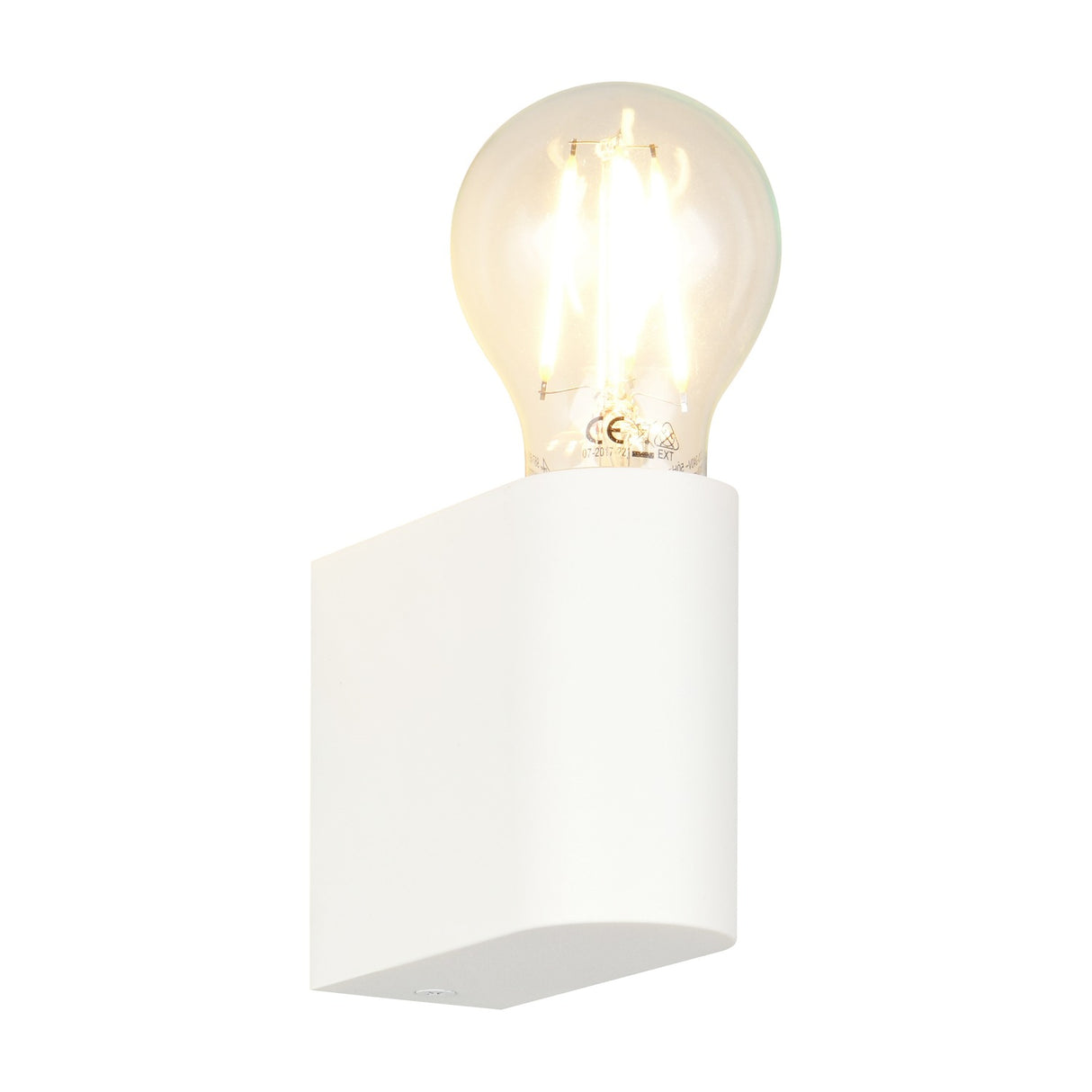 Pratella Glass Outdoor Wall Light – Matt White