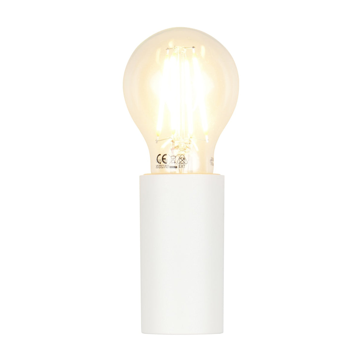 Pratella Glass Outdoor Wall Light – Matt White