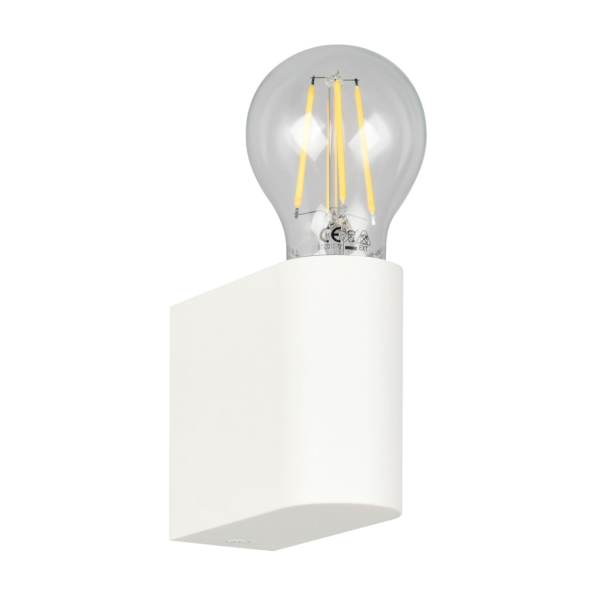 Pratella Glass Outdoor Wall Light – Matt White