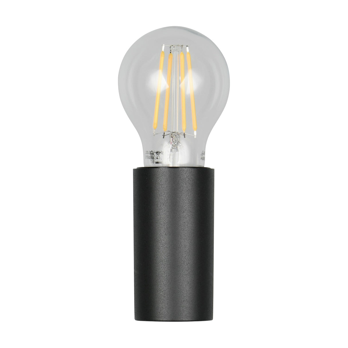 Pratella Glass Outdoor Wall Light – Matt Black