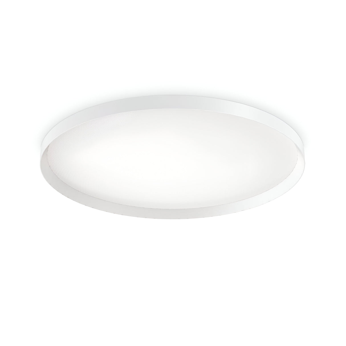 Introducing the Spark LED Flush Light 65W 3000K, White, 90cm—a round fixture with a minimalistic design. This energy-efficient light provides a smooth and flat surface that emits a gentle, diffused glow for an elegant and contemporary ambiance.