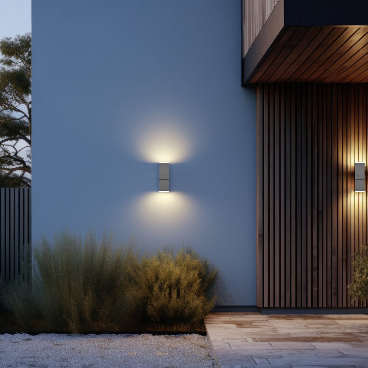 Avon 2 Light LED Up Down Outdoor Wall Light – Anthracite