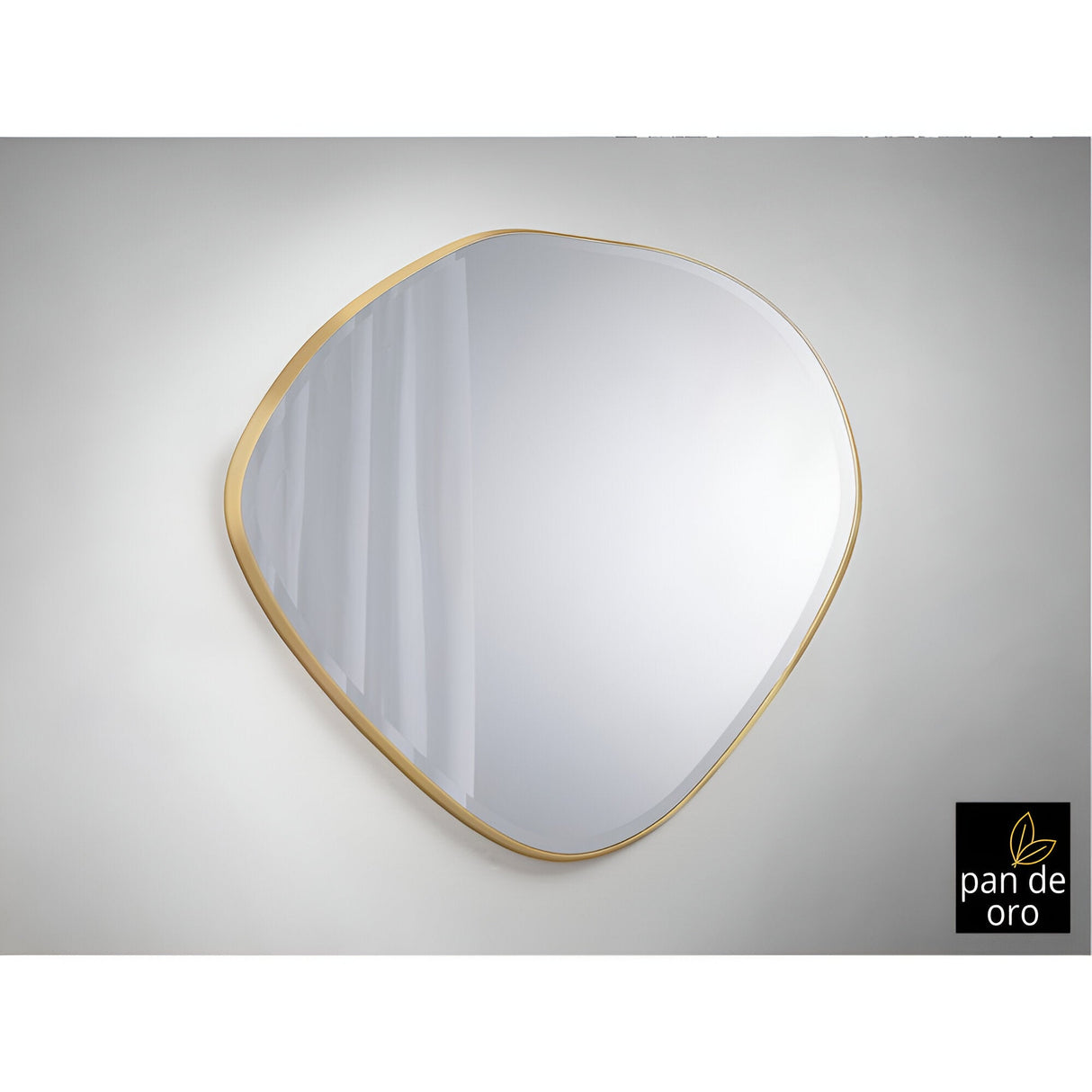 Mimo Asymmetrical Wall Mirror Gold – 114x110cm