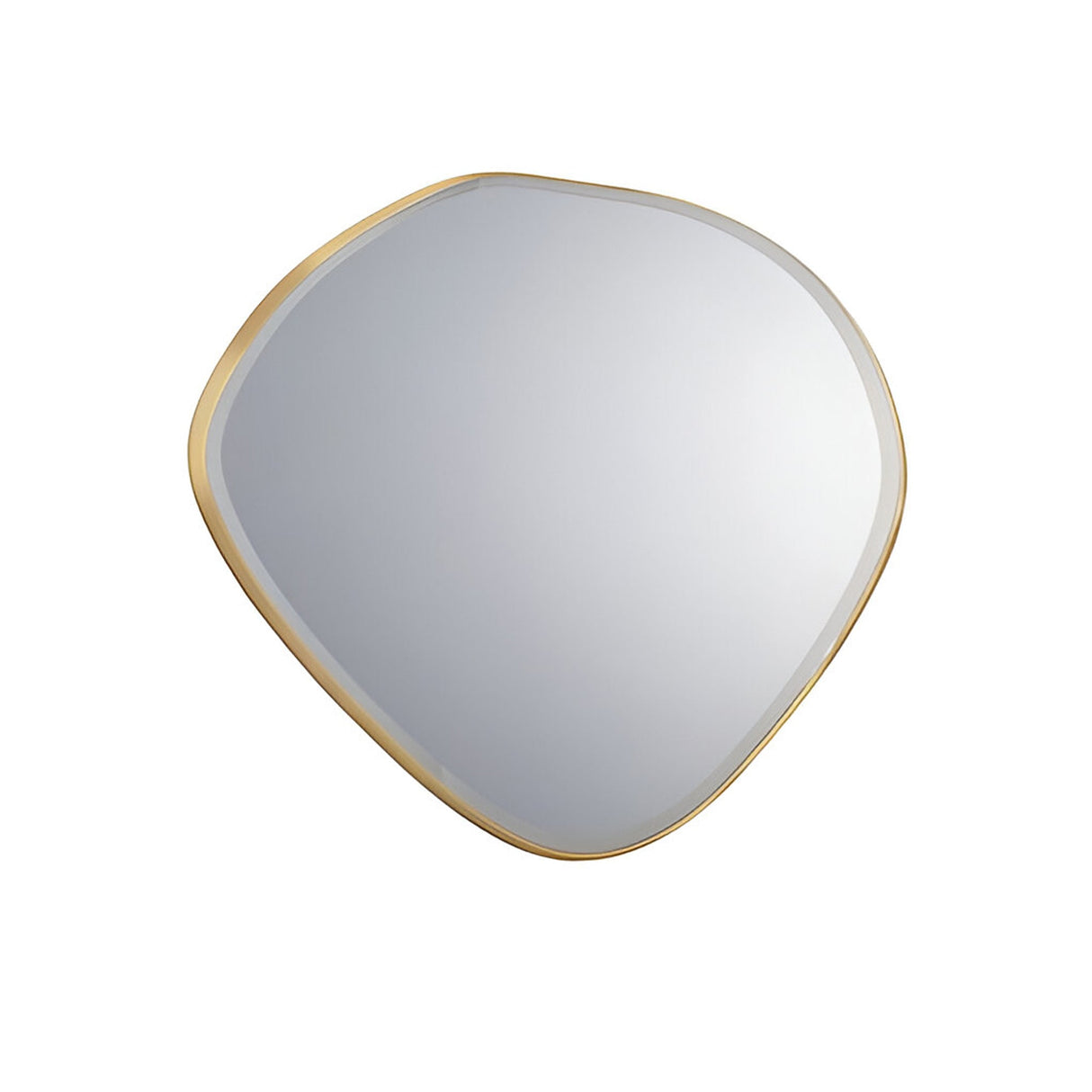 Mimo Asymmetrical Wall Mirror Gold – 82x80cm