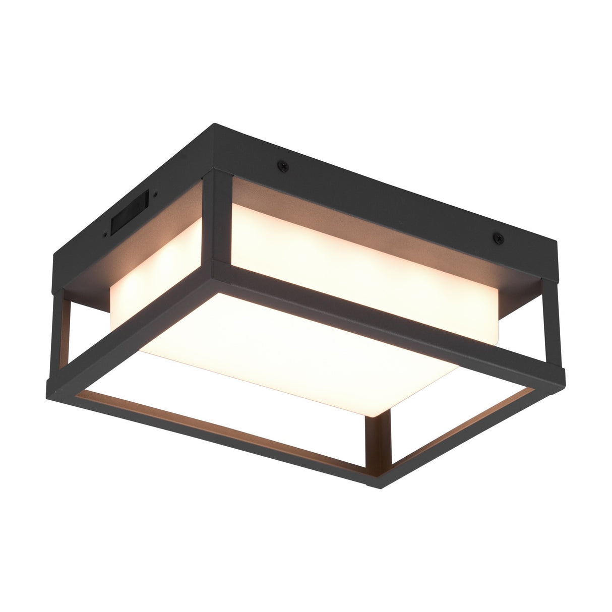 Witham LED Glass Outdoor Wall Light – Anthracite