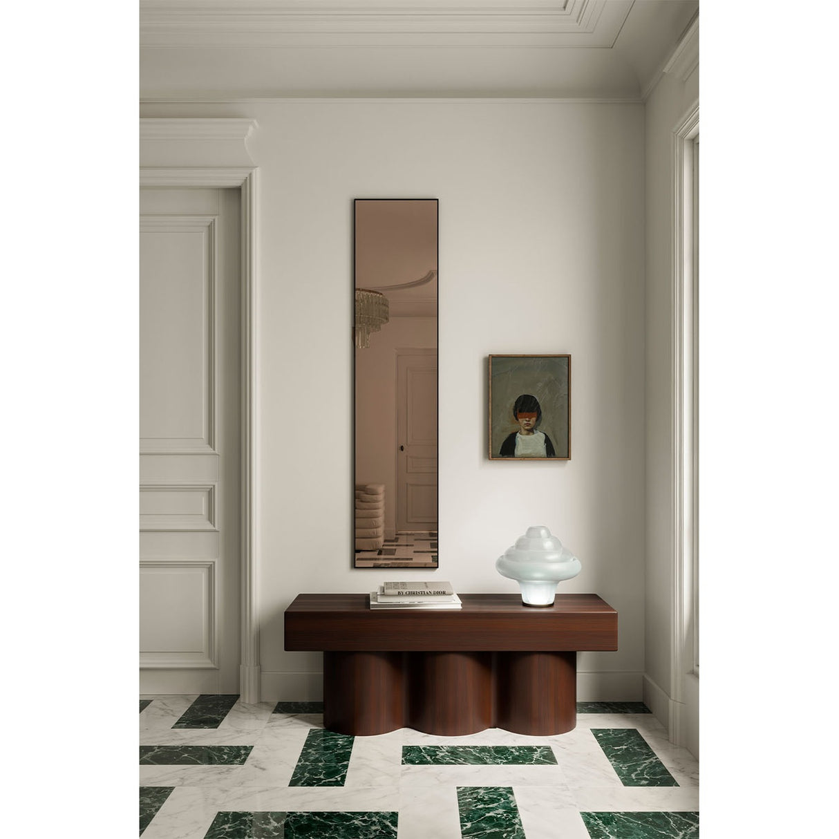 Lucka Bronze Tinted Hall Mirror 175cm - Black