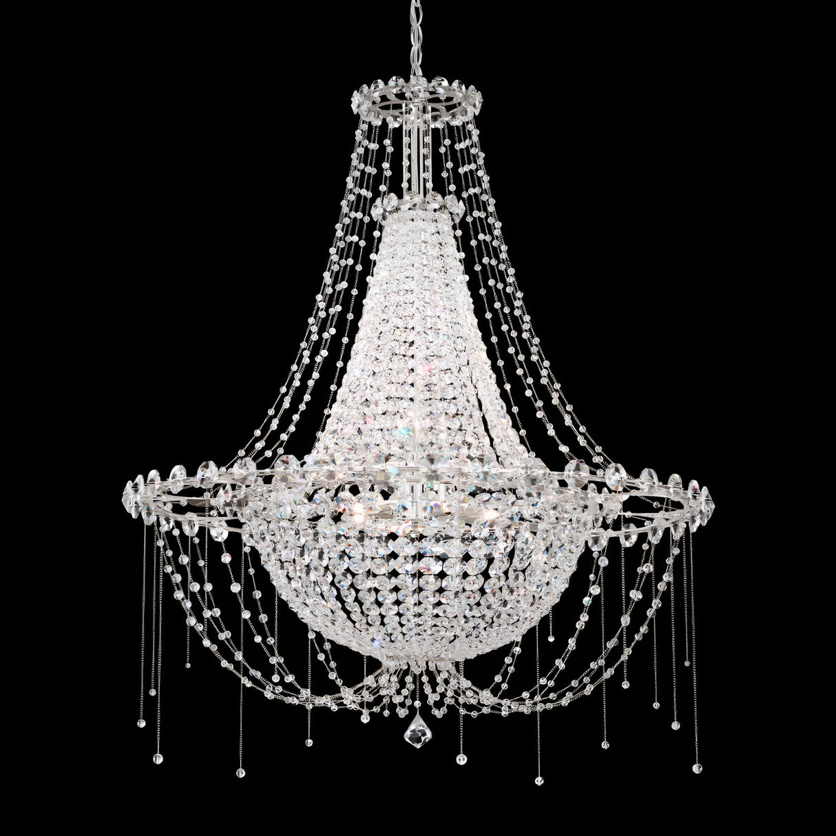 Amara 8 Light K9 Crystal Chandelier - Chrome