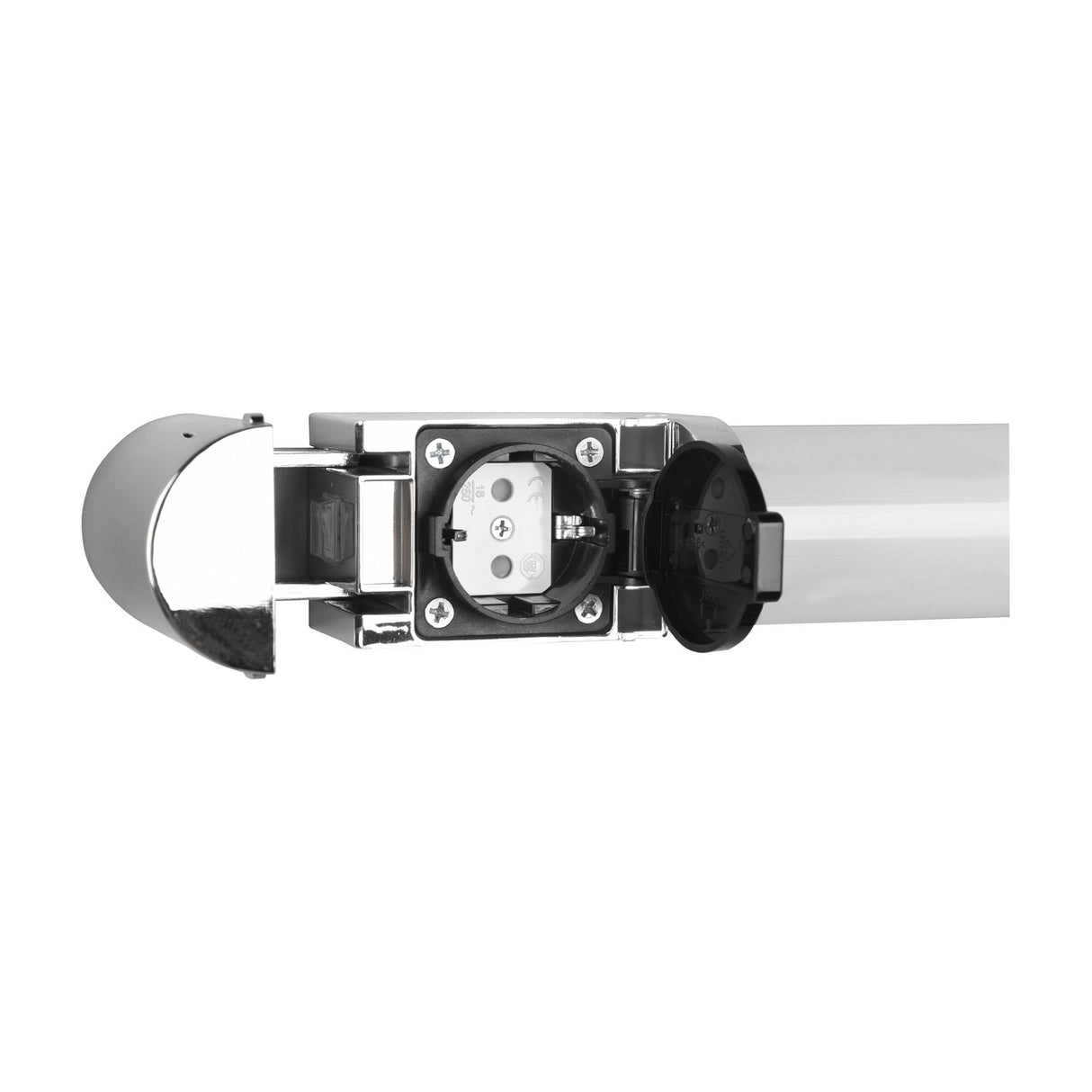 Piera LED Glass Outdoor Wall Light – Chrome