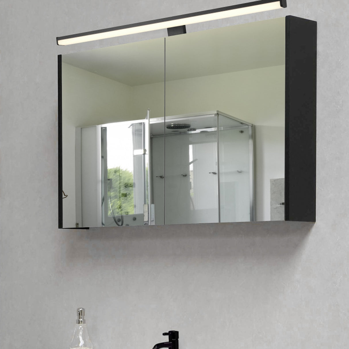 Lino LED Linear 60cm Outdoor Wall Light – Matt Black