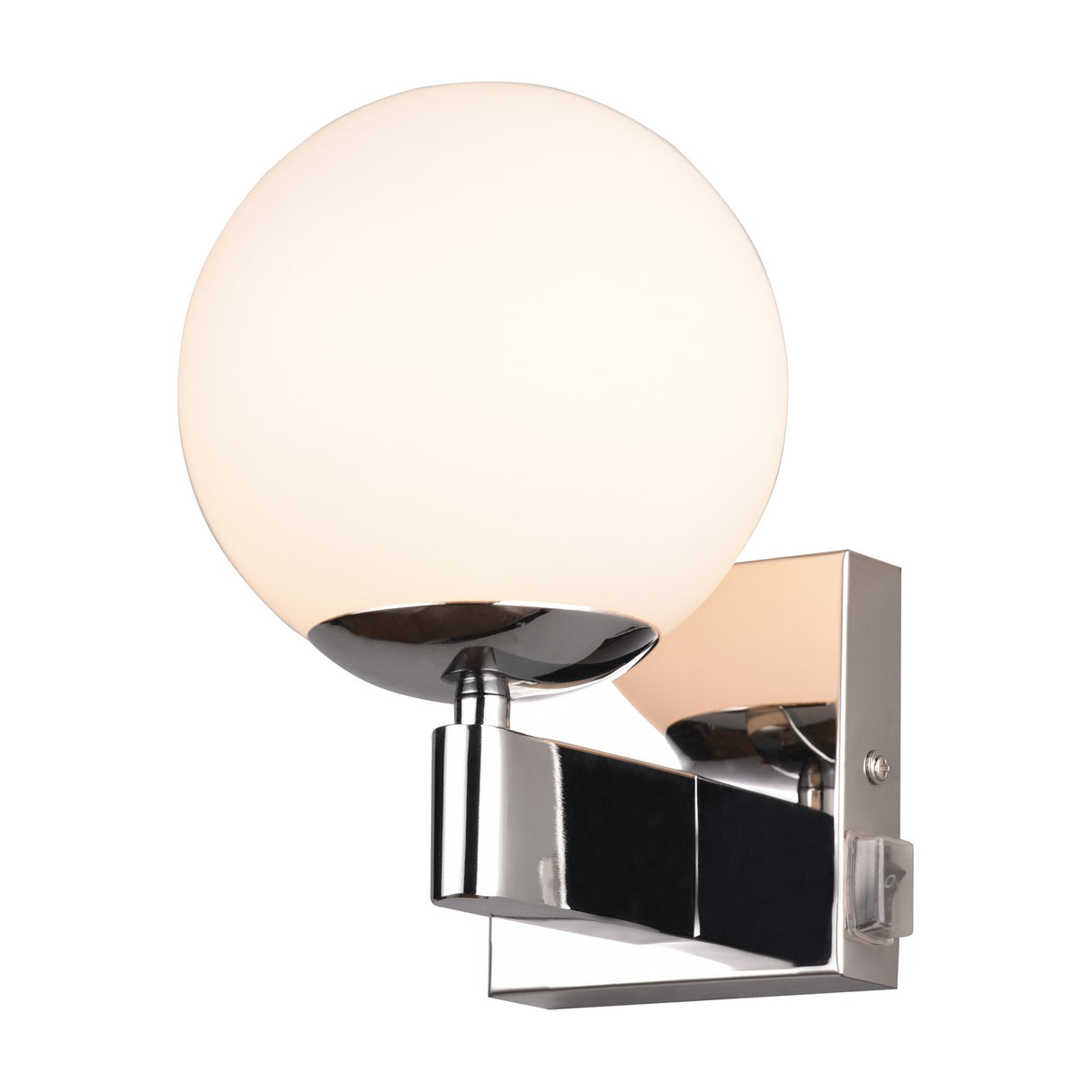 Kula Glass Outdoor Wall Light – Chrome