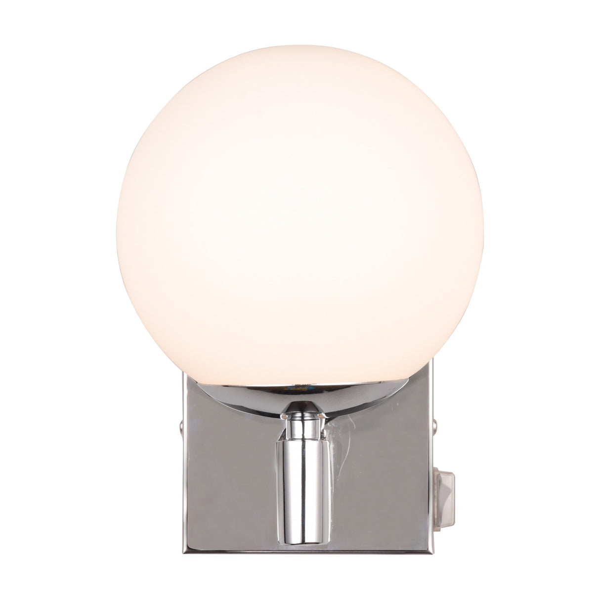 Kula Glass Outdoor Wall Light – Chrome