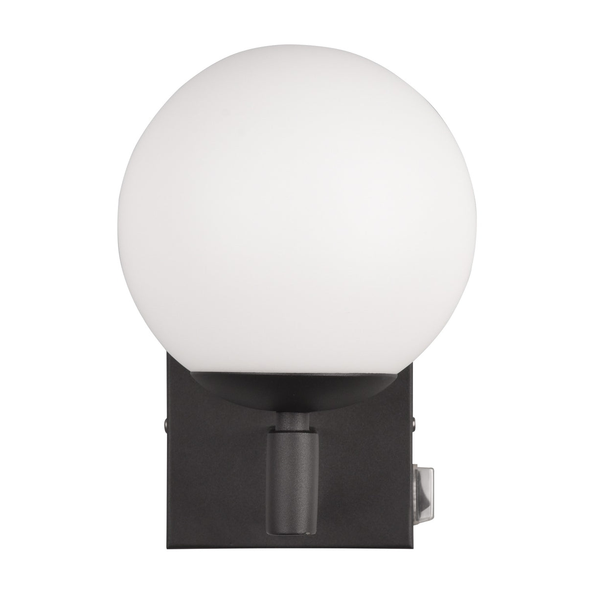 Kula Glass Outdoor Wall Light – Matt Black