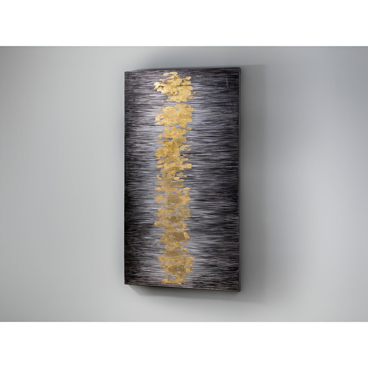 Sendero Gold Pulse Acrylic Painting - 80x160cm