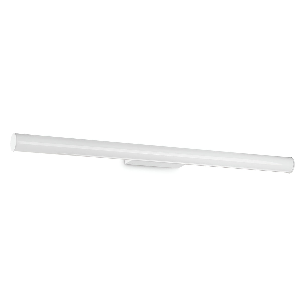 The Noctra LED Bathroom Wall Light 24W 3000K in white, measuring 107cm, features a sleek, modern design with a slim cylindrical shape and minimalist aesthetic, making it an ideal choice for contemporary bathroom decor with moisture-resistant lighting.