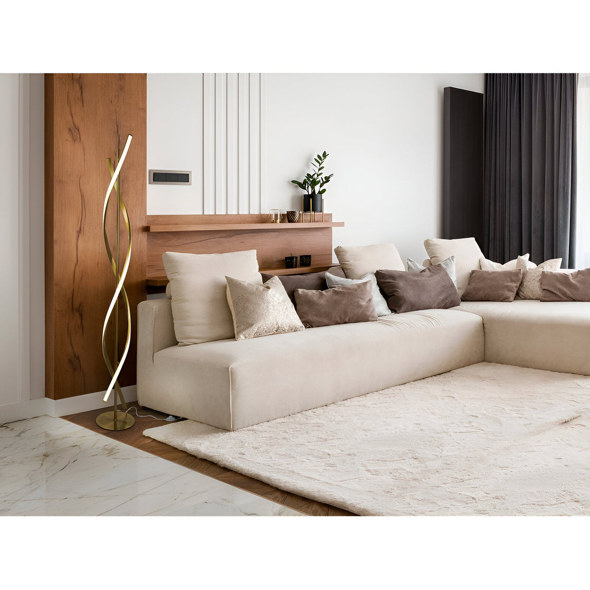 Dido LED Floor Lamp 45W 3000K - Gold