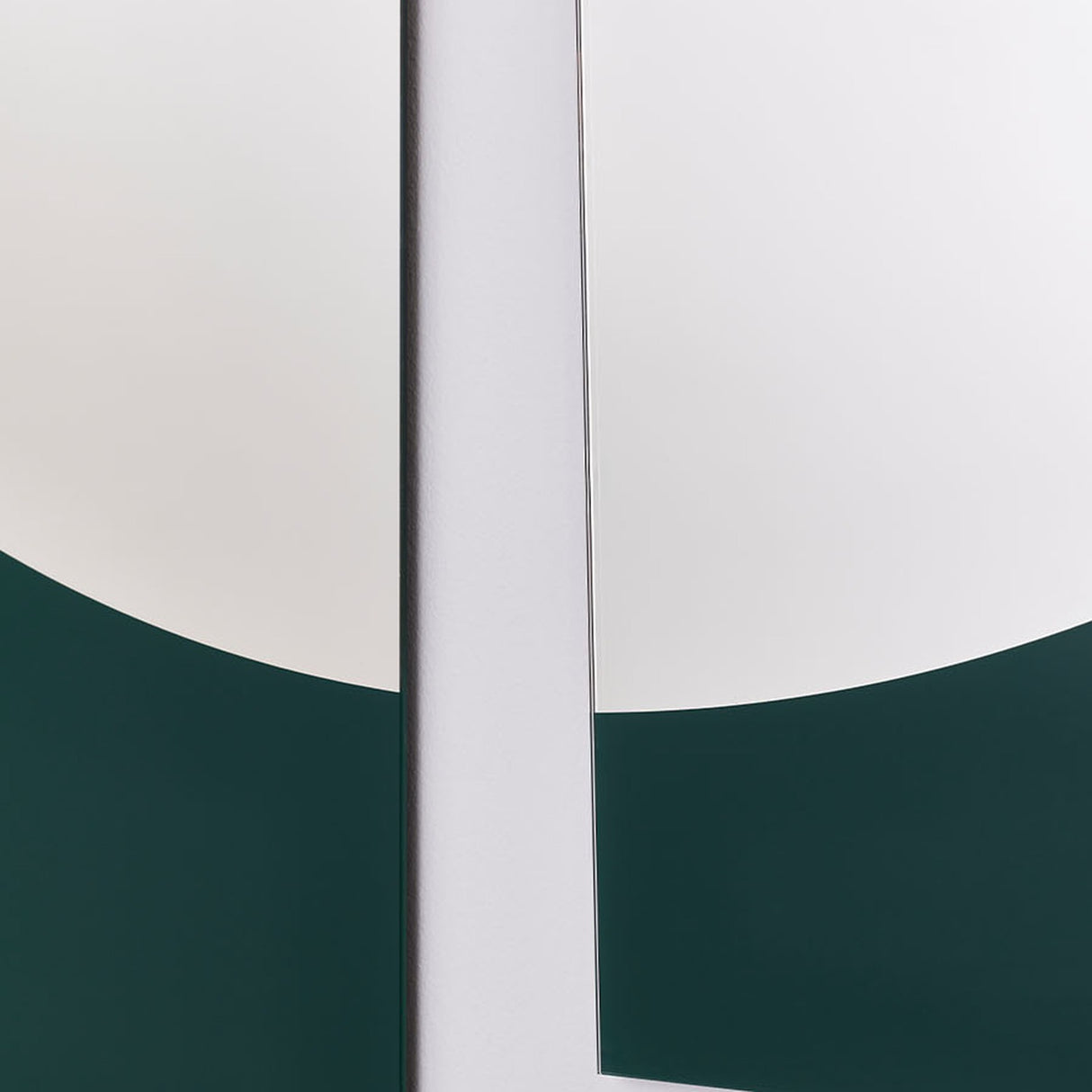 Noren Two Panel Green Printed Glass Wall Mirror 176cm