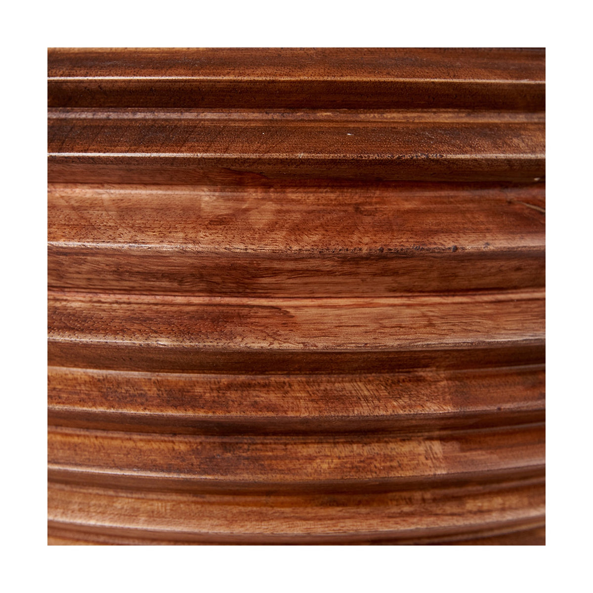 Pembury Brown Wash Large Turned Wood Table Lamp Base - 38cm