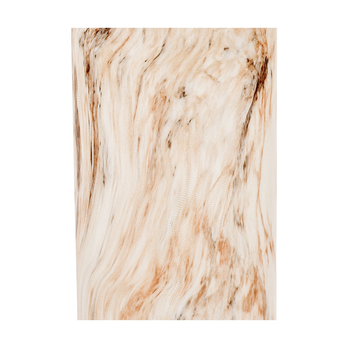 Carrara Stone Effect Ceramic Tall Table Lamp, 55cm, showing the marbled cream and brown veined ceramic base surface in close-up against a plain white background.