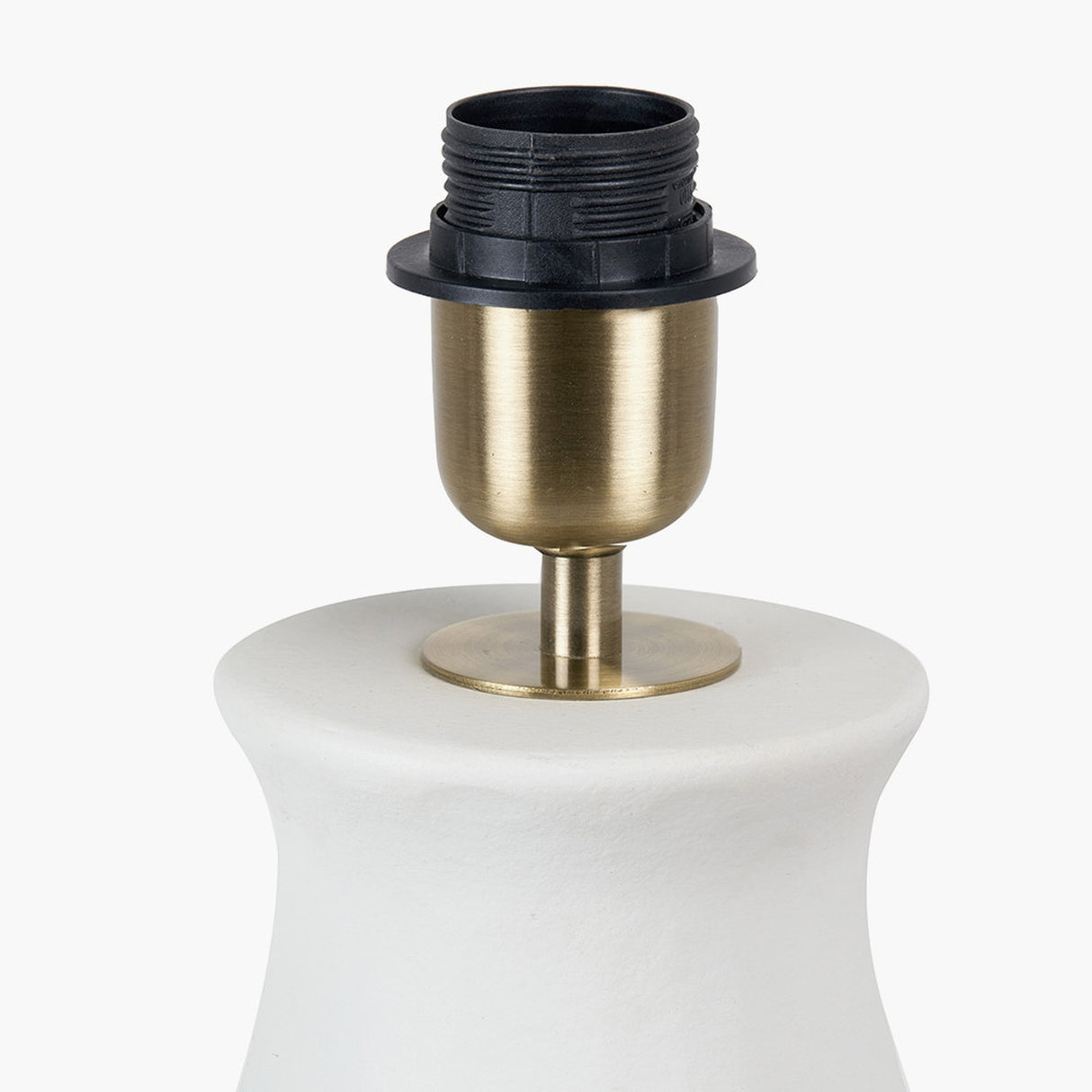 Eirene White Textured Stoneware Table Lamp with Racing Green Shade
