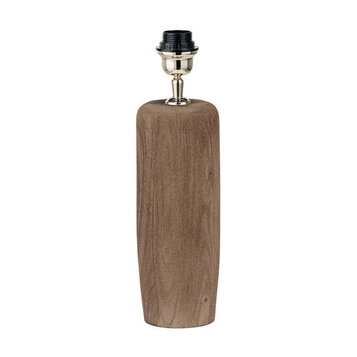 Inaya Tapered Wood Table Lamp with Pistachio Green Linen Shade - 55cm