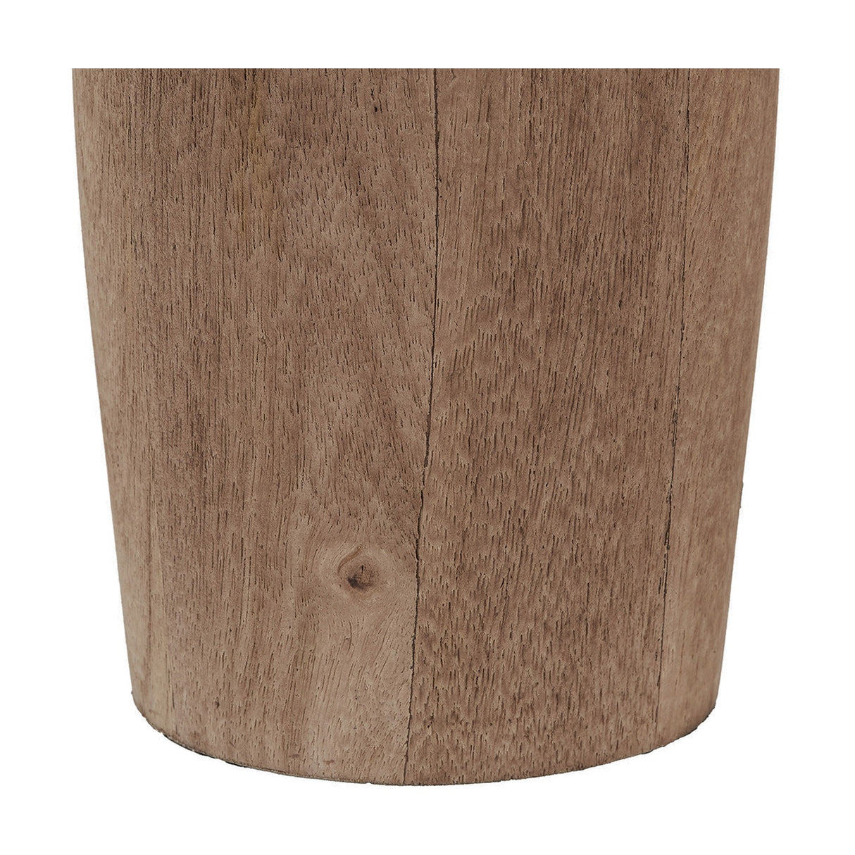 Inaya Tapered Wood Table Lamp with Pistachio Green Linen Shade - 55cm