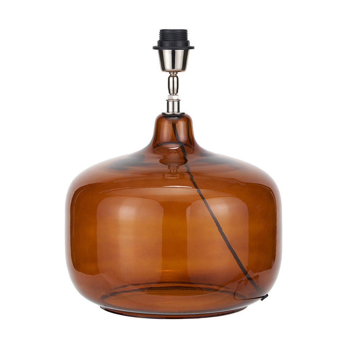 Corby Amber Glass Table Lamp Base - 39cm