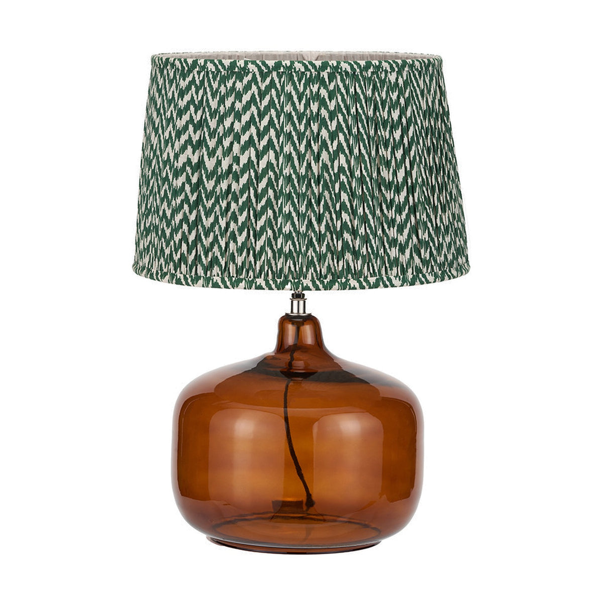 Corby Amber Glass Table Lamp Base - 39cm