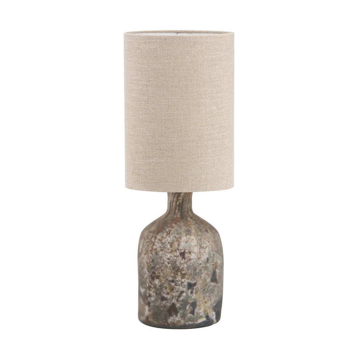Palmino Brown Organic Glass Bottle Table Lamp - 62cm