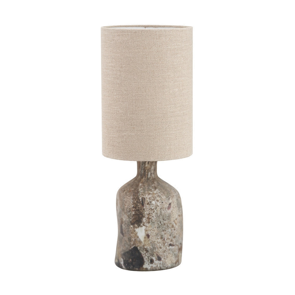 Palmino Brown Organic Glass Bottle Table Lamp - 62cm