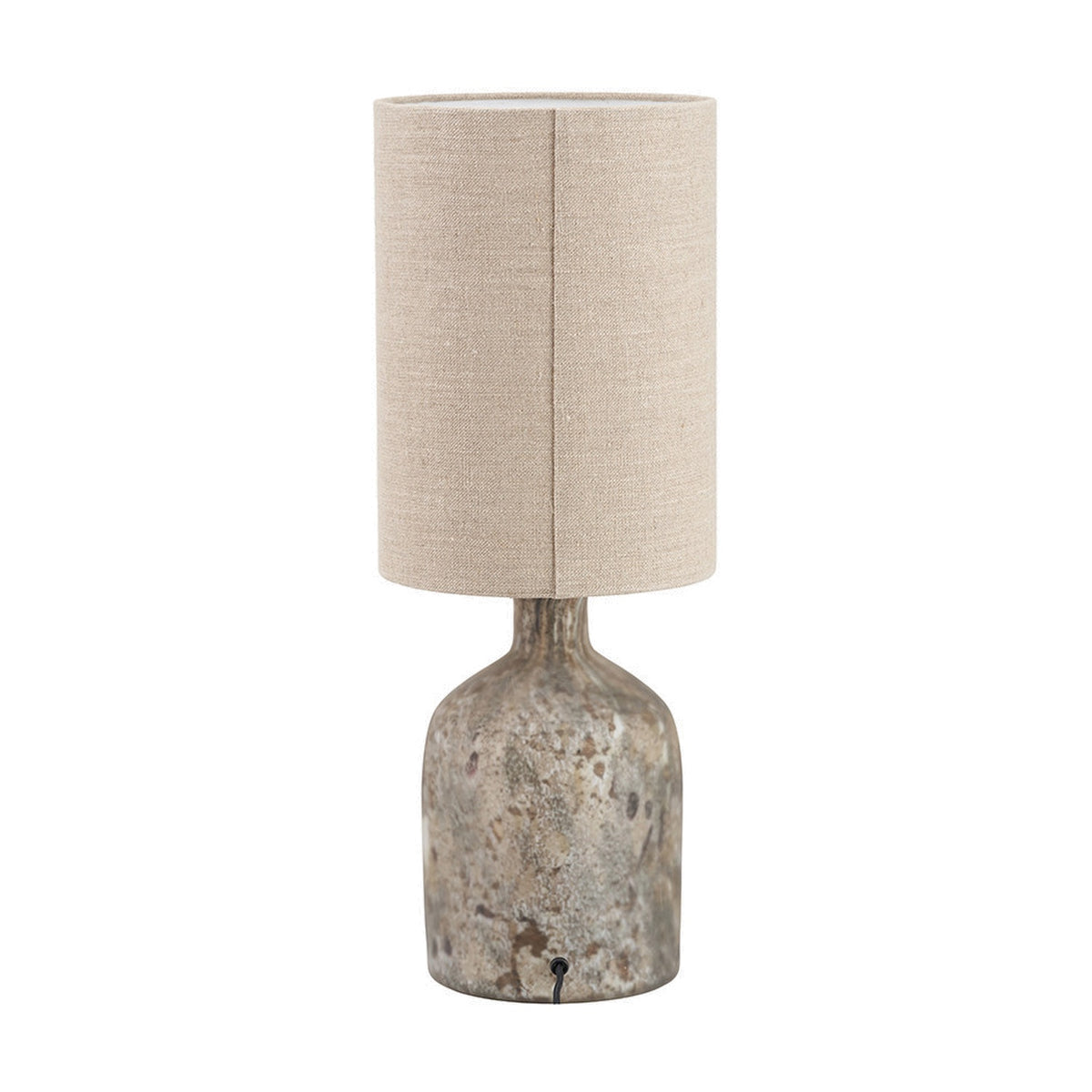 Palmino Brown Organic Glass Bottle Table Lamp - 62cm