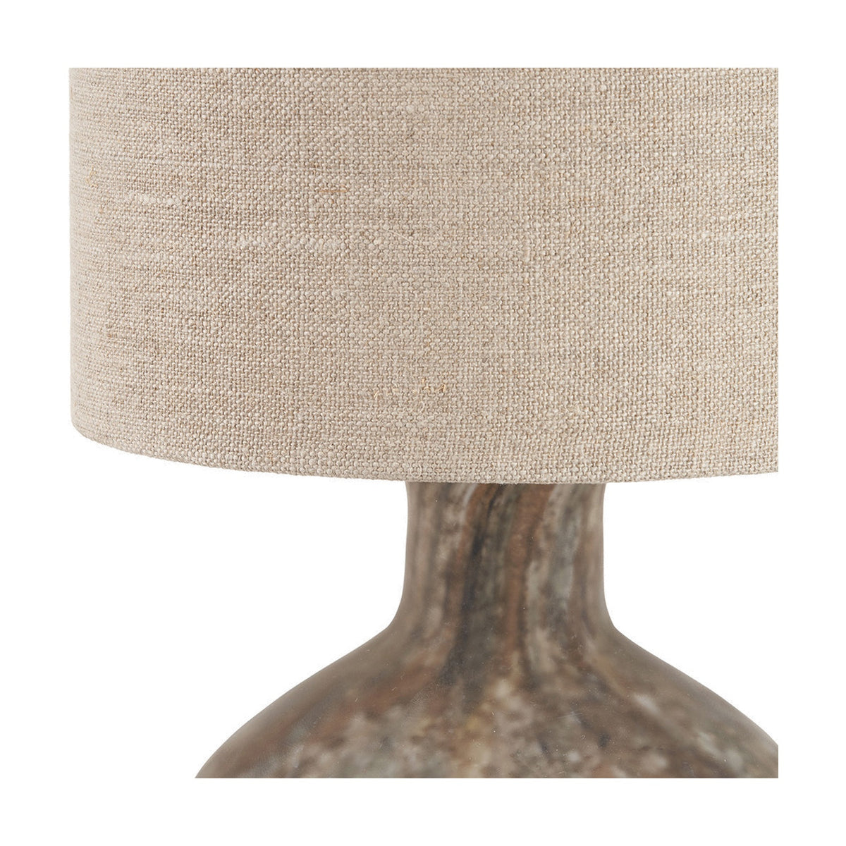 Palmino Brown Organic Glass Bottle Table Lamp - 62cm