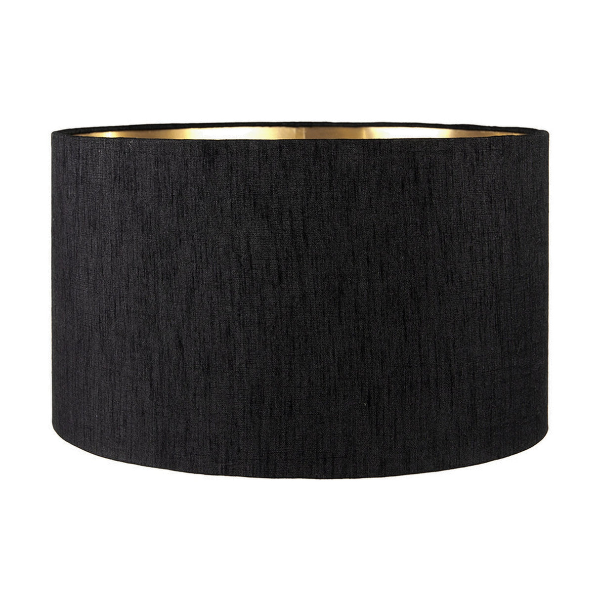 Elon Silver Metal Stacked Cylinder Table Lamp with Black Slubbed Shade