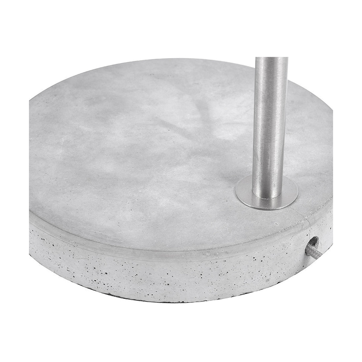 Chaplin Concrete & Brushed Chrome Table Lamp - 64cm
