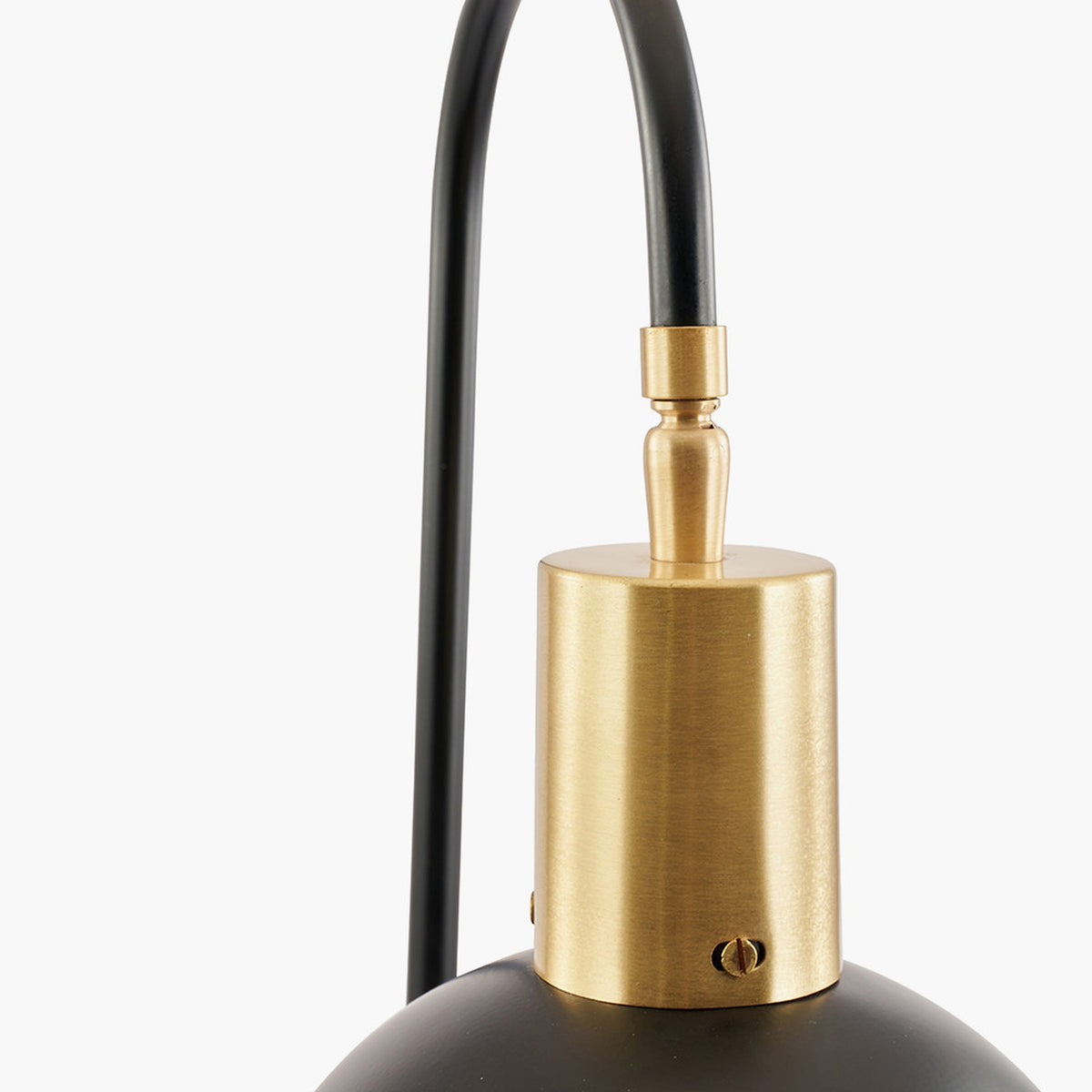 Mayfair Matt Black Domed Task Table Lamp - 63cm