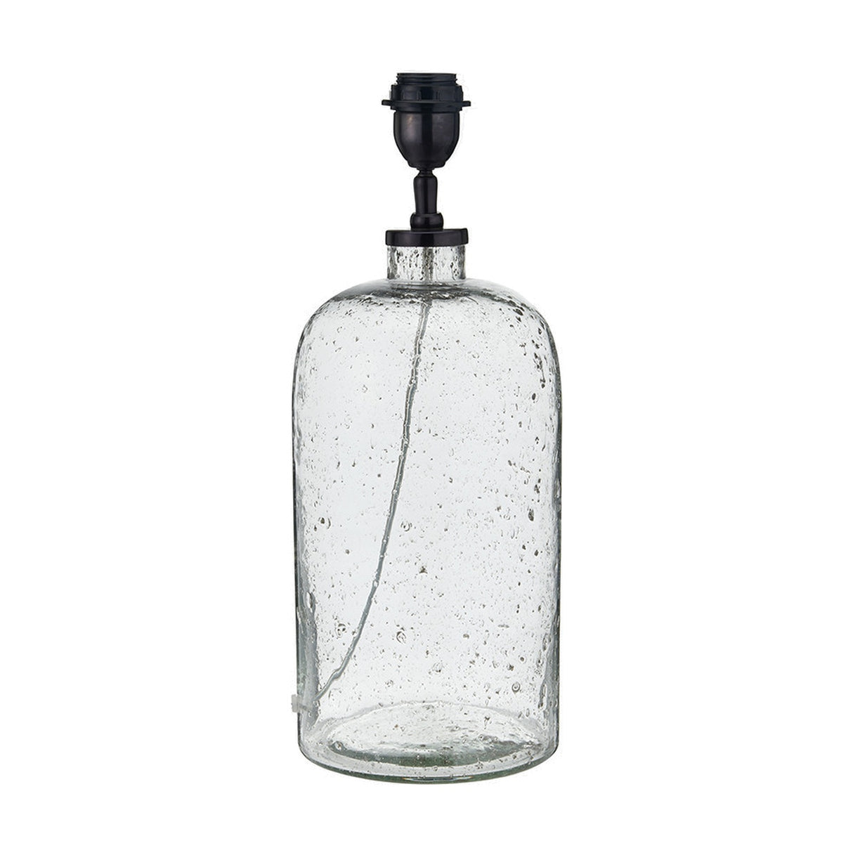 Ophelia Grey Bubble Glass Table Lamp Base - 46cm