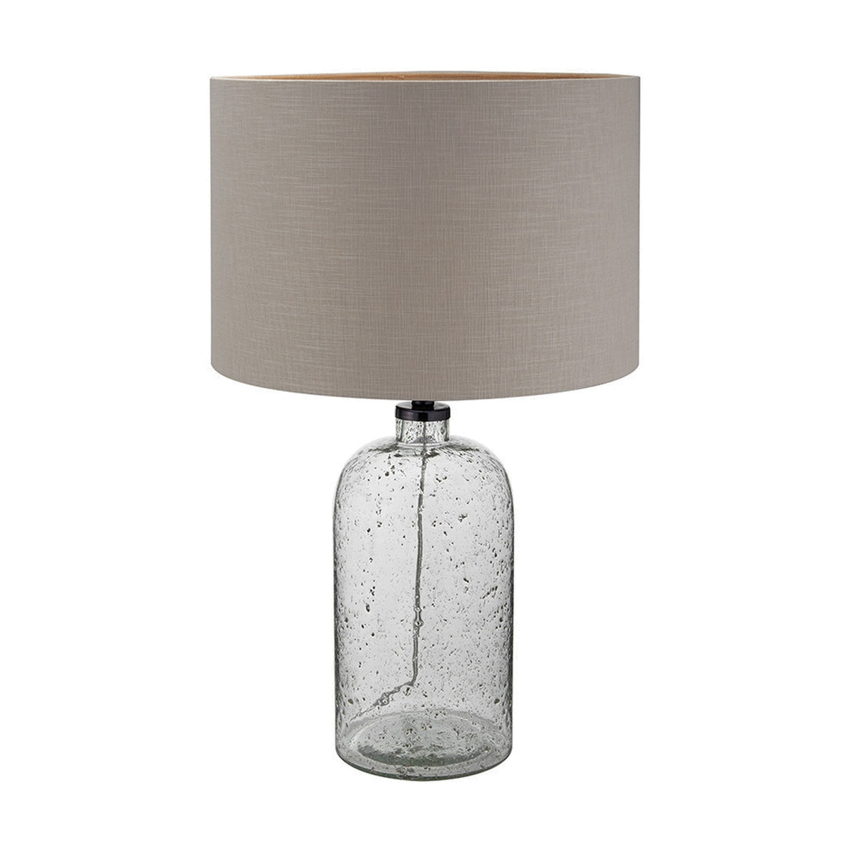 Ophelia Grey Bubble Glass Table Lamp Base - 46cm