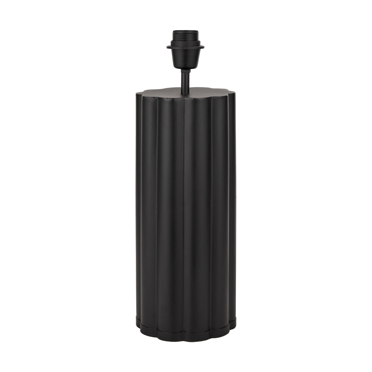 Petula Black Iron Scallop Table Lamp Base - 45cm
