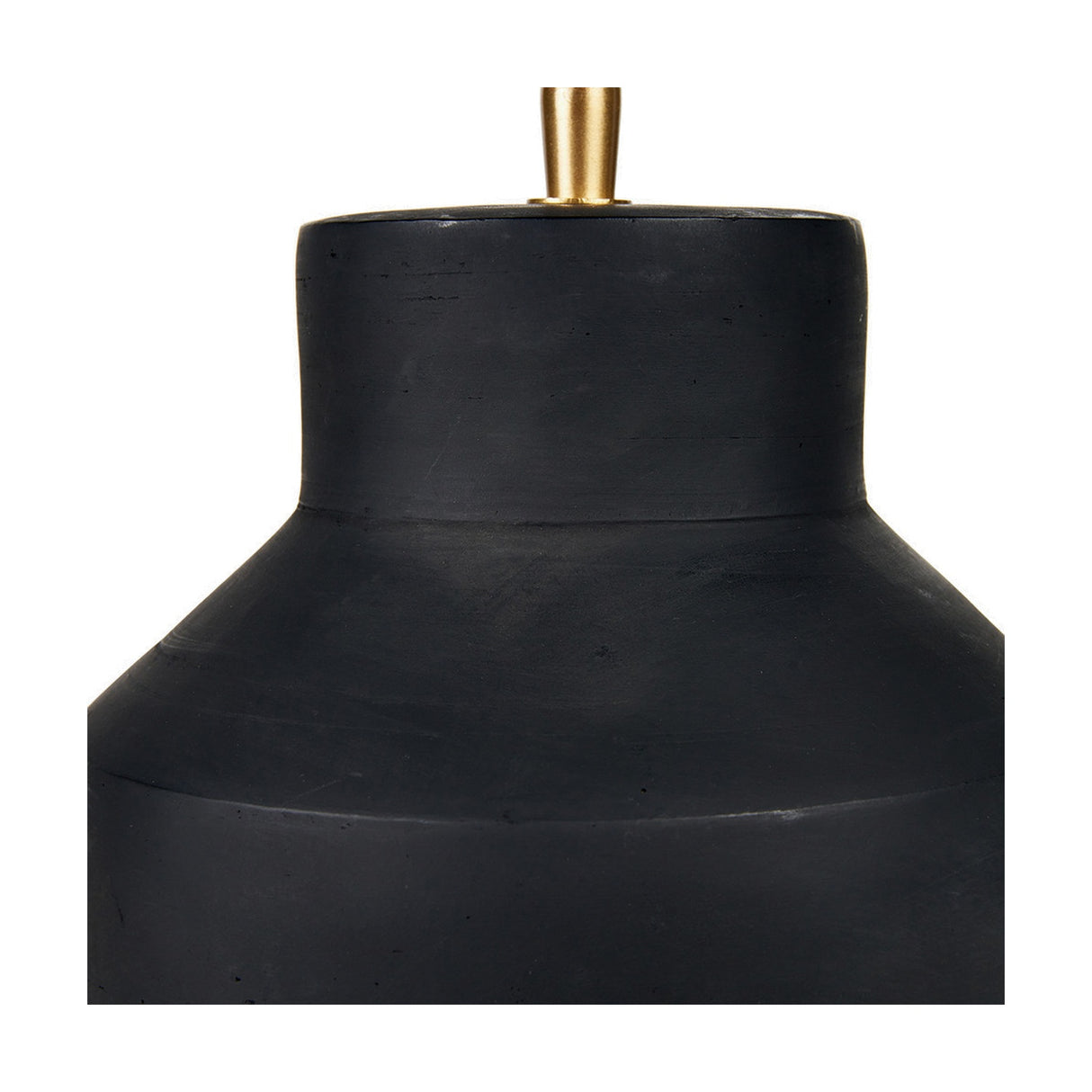 Inna Black Urn Terracotta Table Lamp Base - 33cm